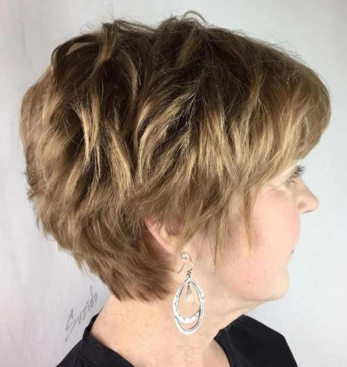 Choppy Bronde Pixie hair